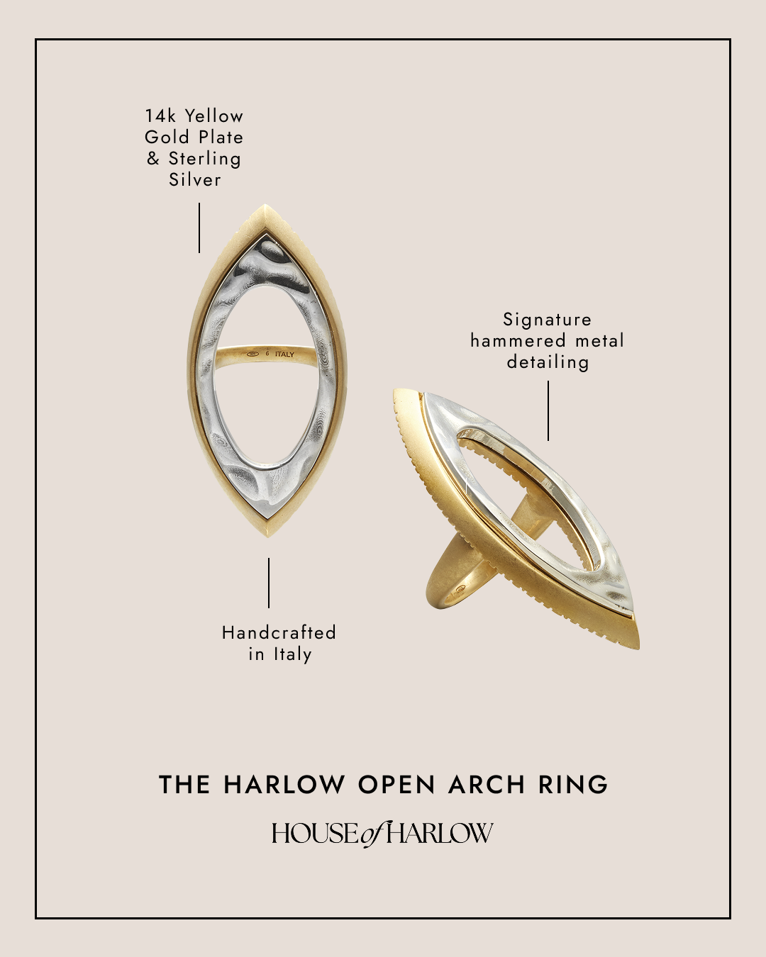 Harlow Open Arch Ring