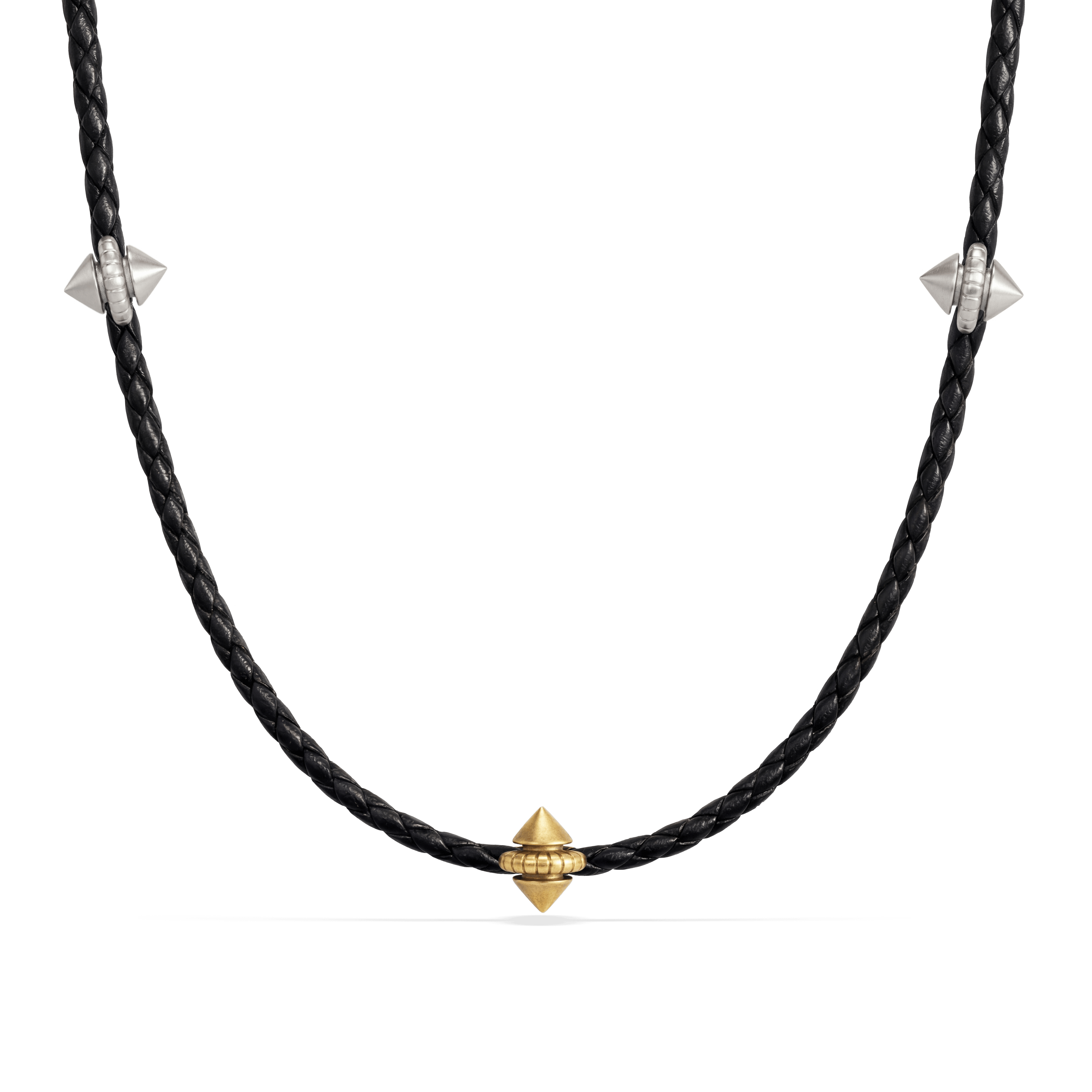 Harlow Stud Leather Necklace