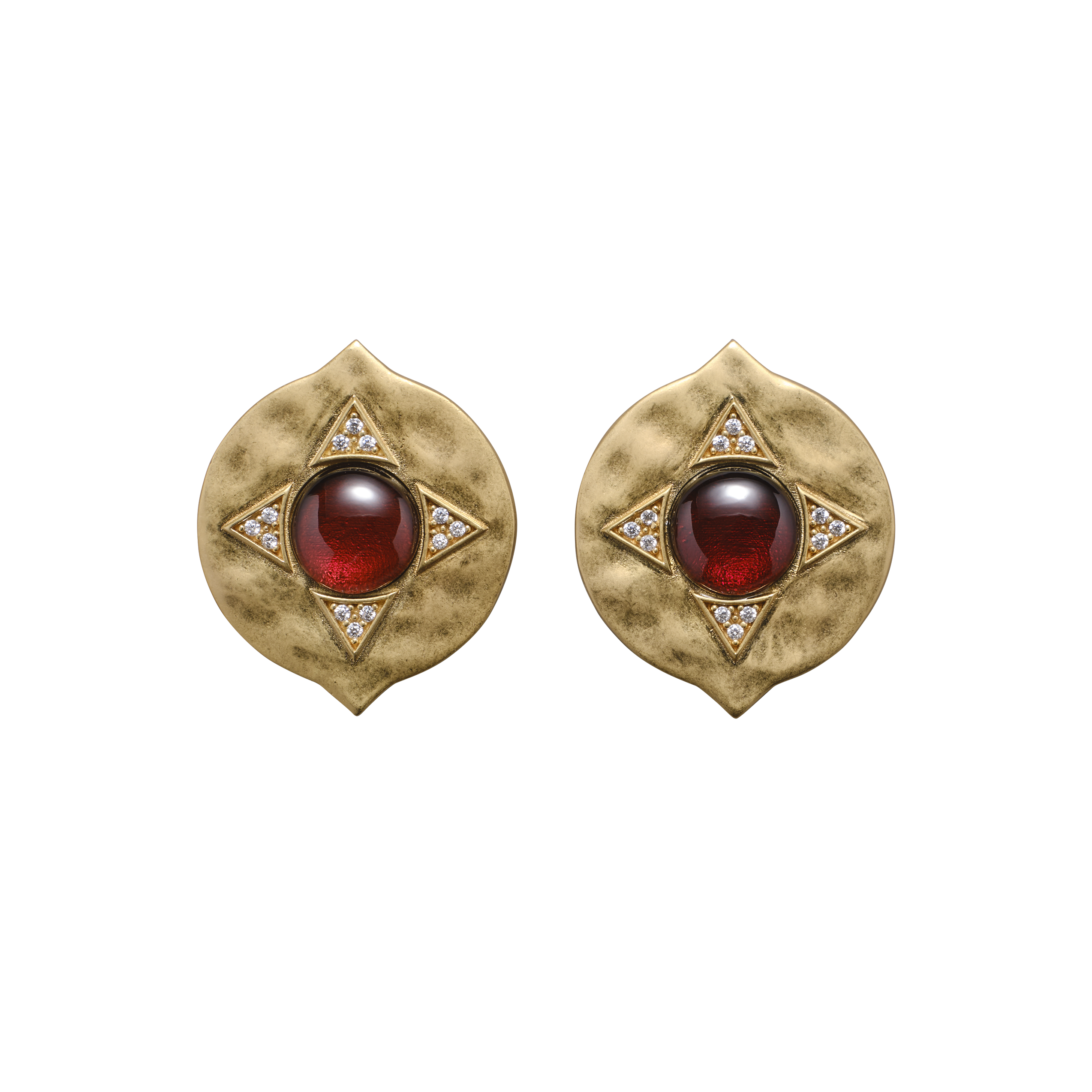 The Coin Single Garnet Earrings x McMullen