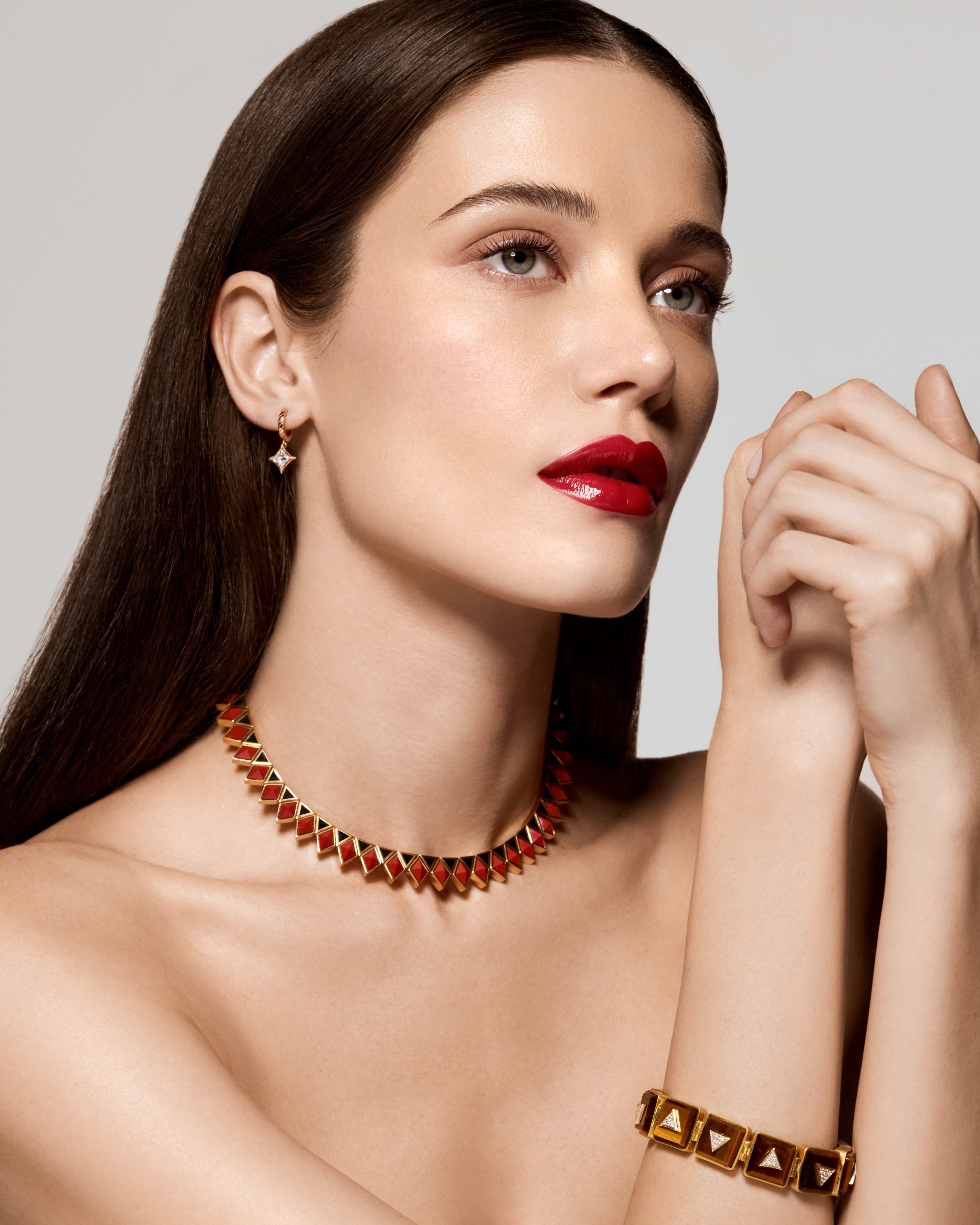 The Hathor Crystal Collar Necklace