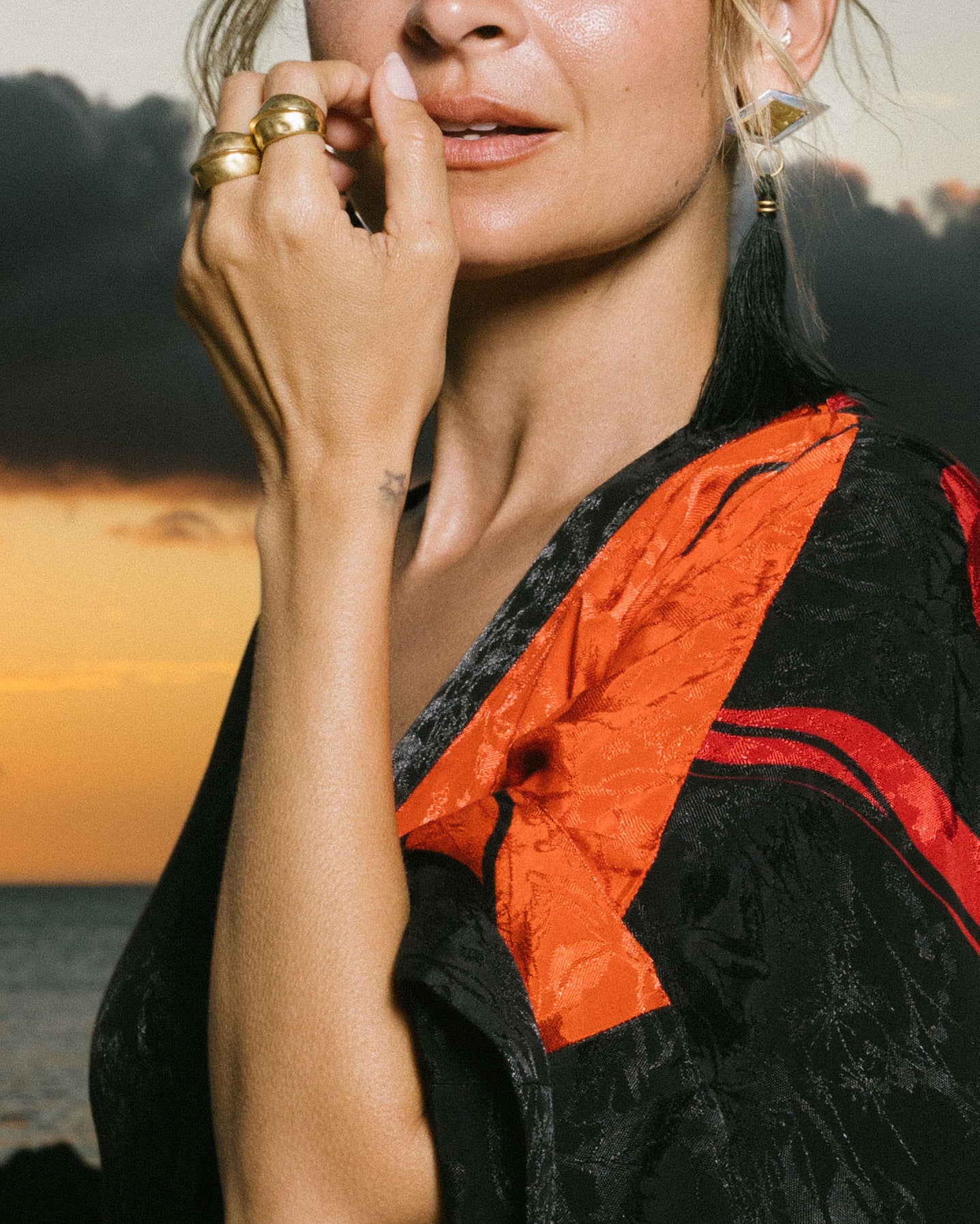 Harlow Steorra Drop Fringe Earrings