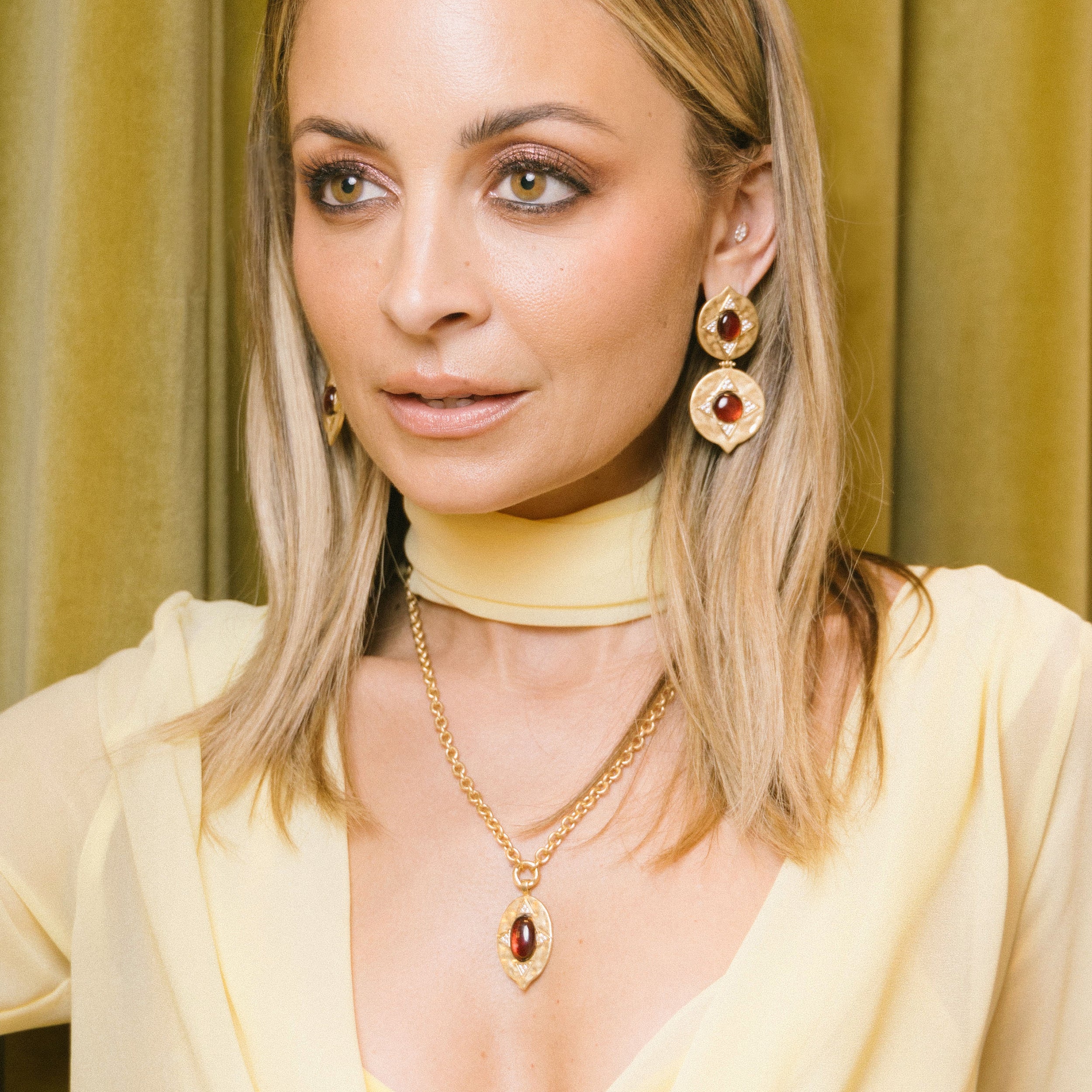 The Coin Garnet Pendant Necklace x McMullen