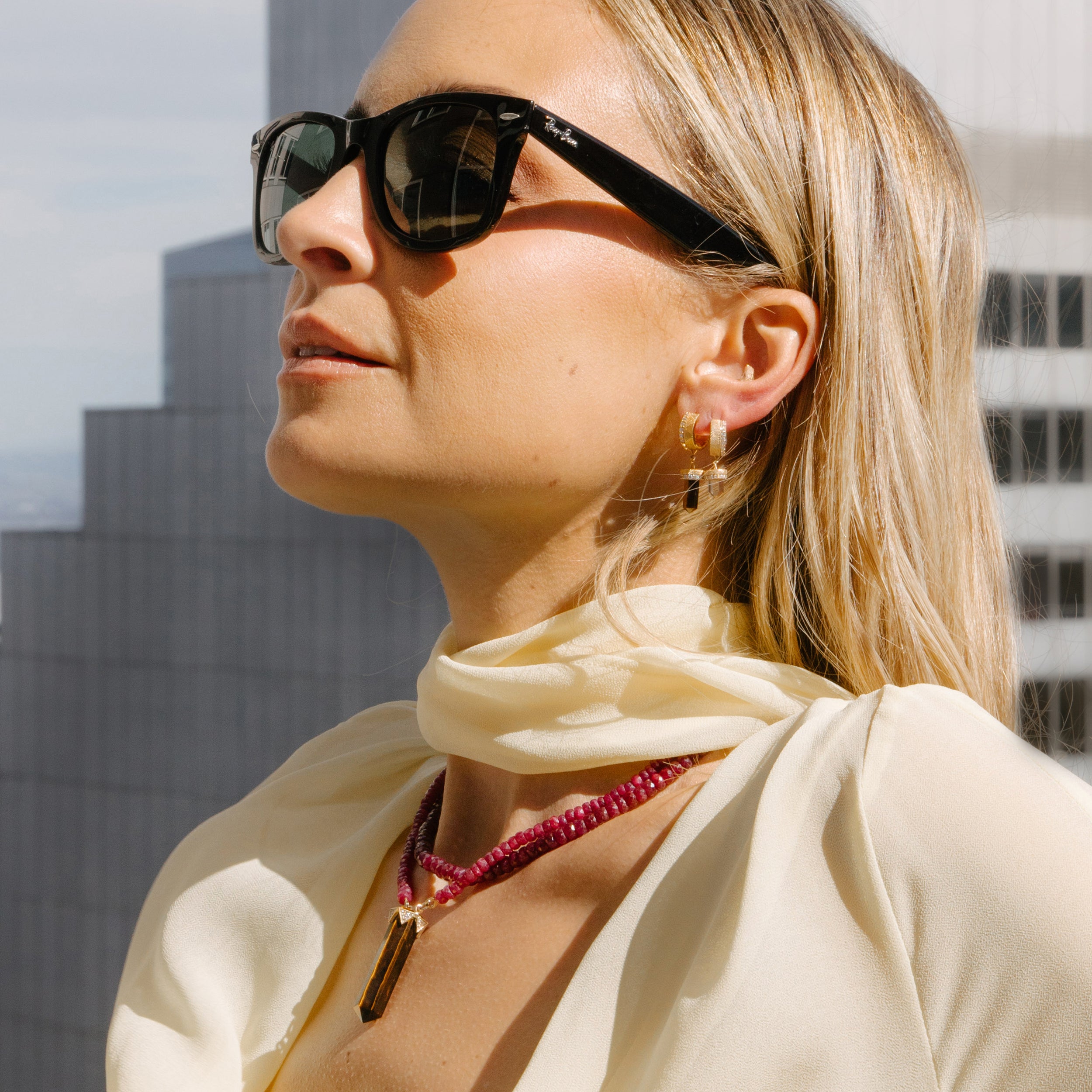 HH Signature Ruby Strand & Tiger's Eye Diamond Crown Necklace x McMullen