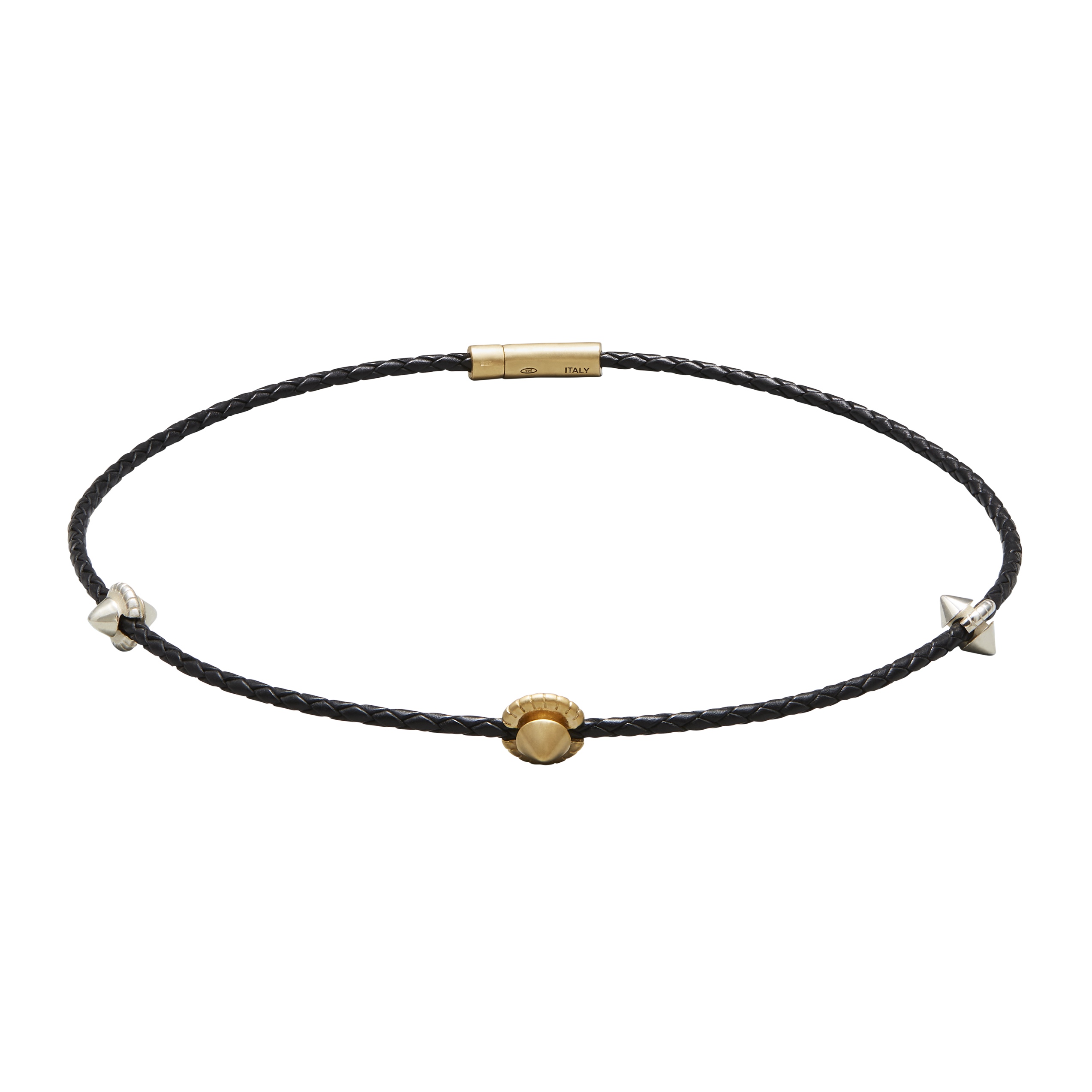 Harlow Stud Leather Necklace