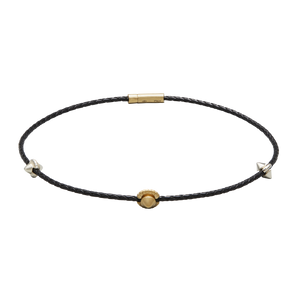 Harlow Stud Leather Necklace