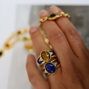 Lapis Madera Ring