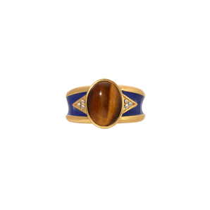 Tiger's Eye Madera Ring