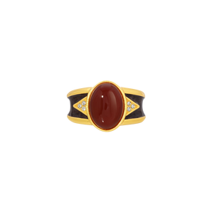 Carnelian Madera Ring