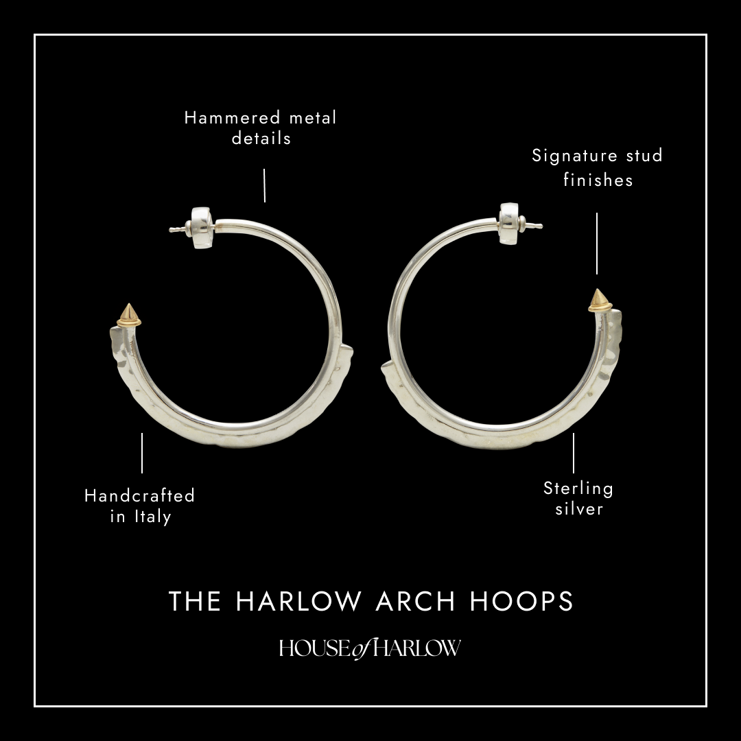 Harlow Arch Hoop Earrings