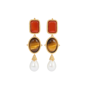 Bianca Three Drop Earrings