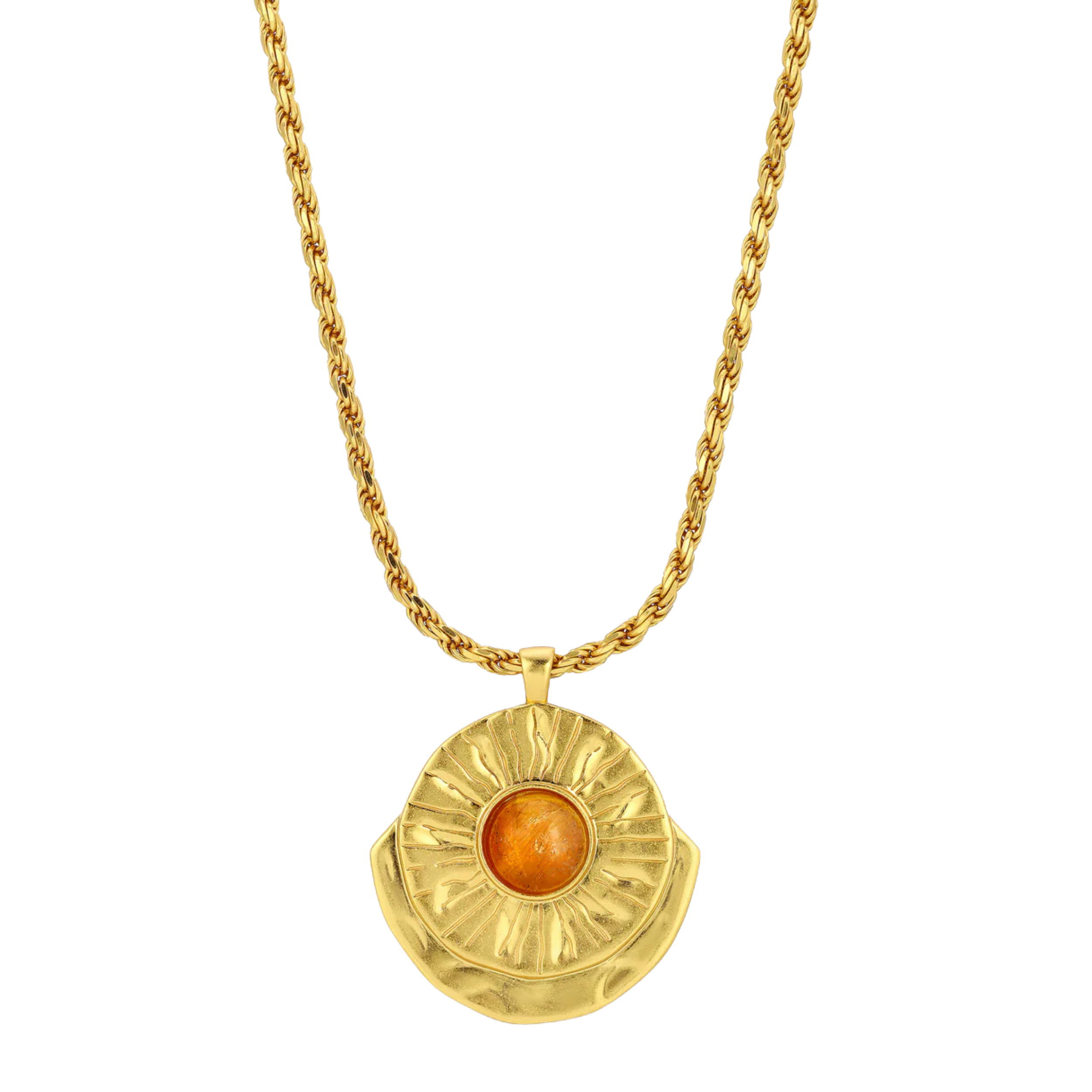 Honeycomb Citrine Arch Medallion