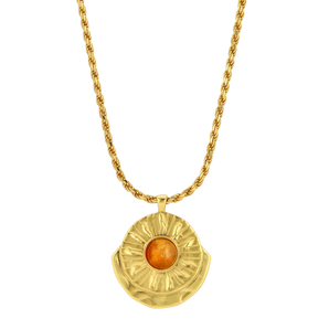 Honeycomb Citrine Arch Medallion