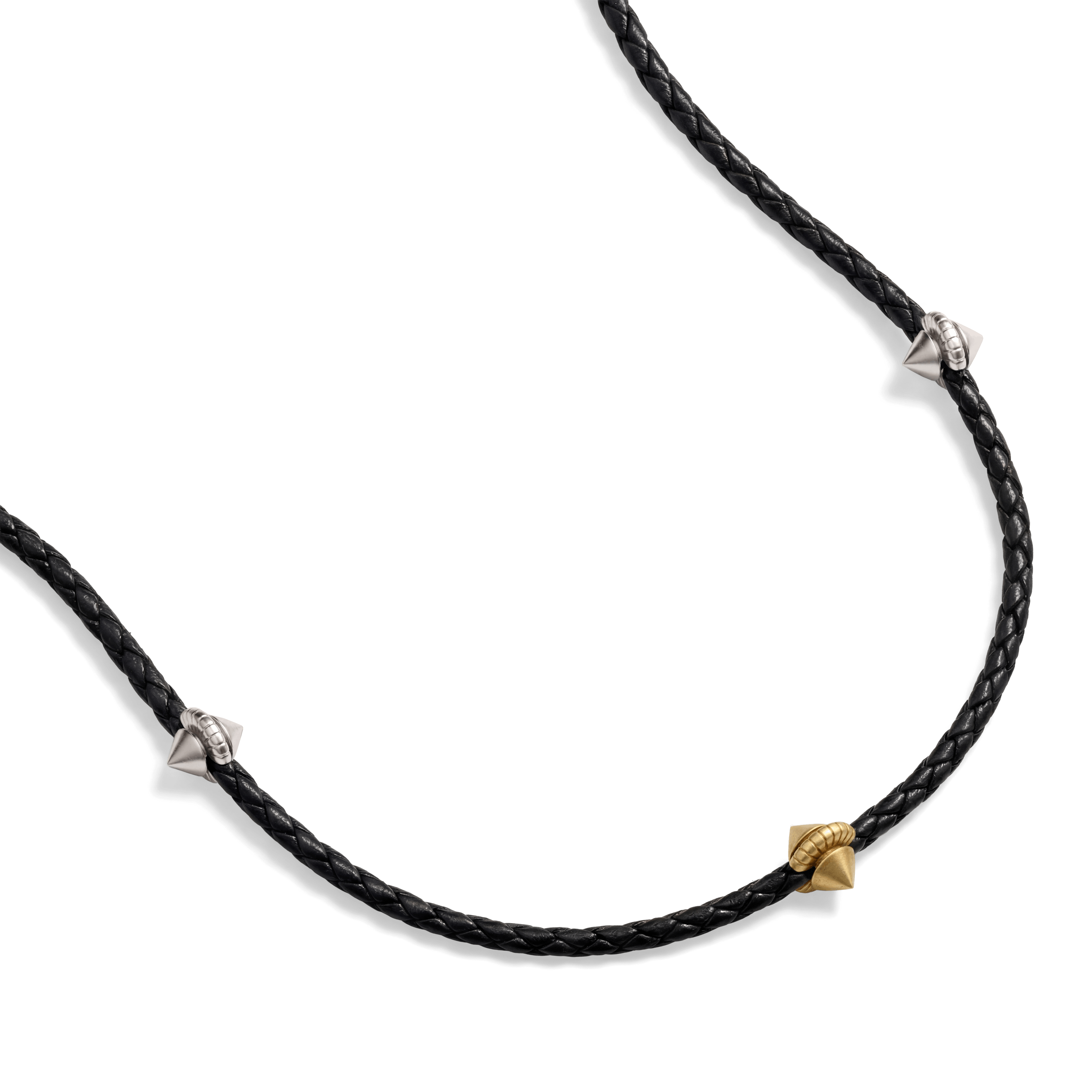 Harlow Stud Leather Necklace