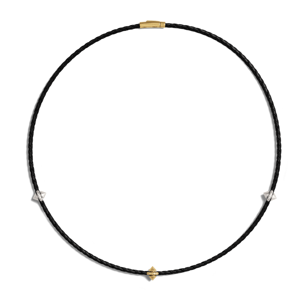 Harlow Stud Leather Necklace
