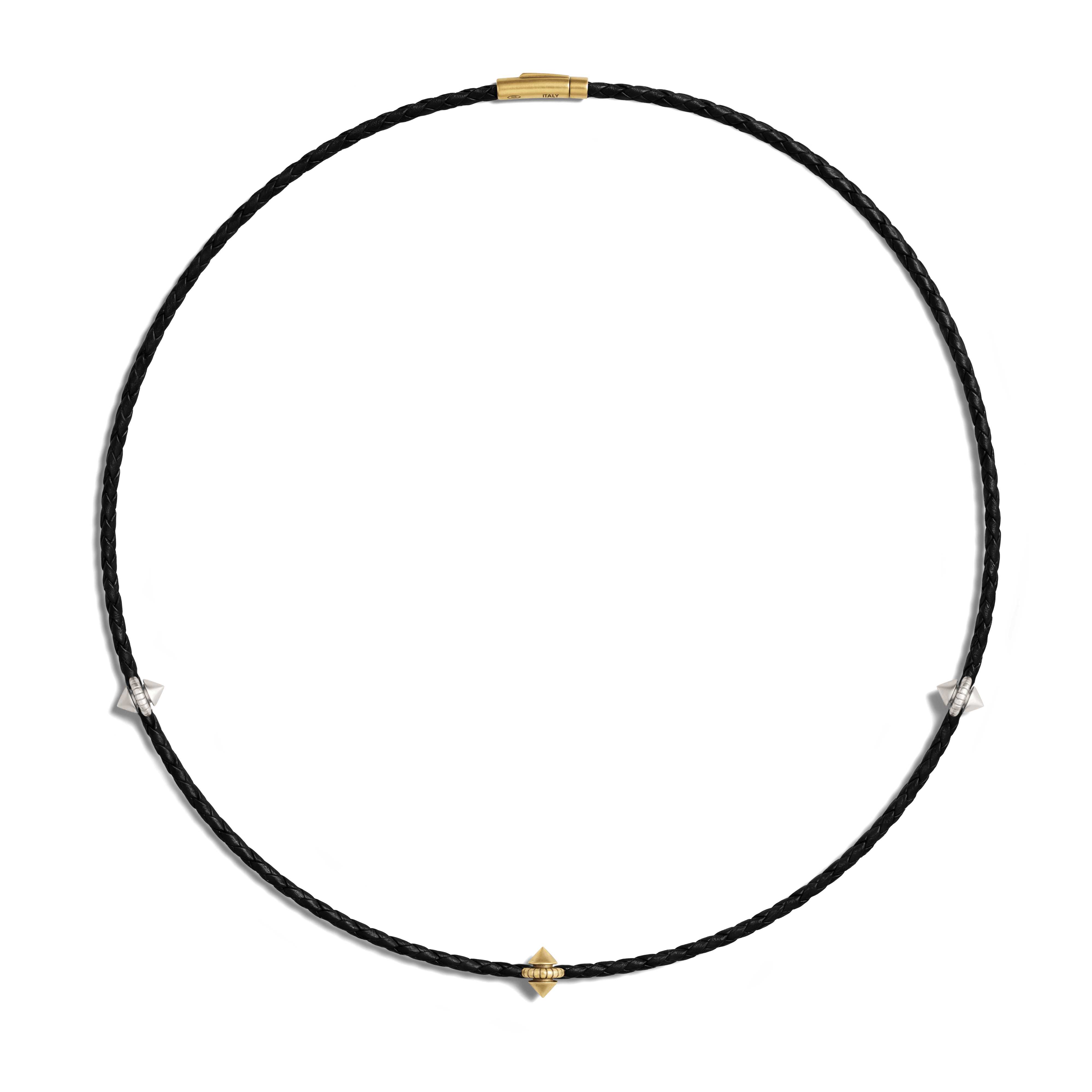 Harlow Stud Leather Necklace
