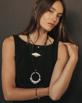 Harlow Stud Leather Necklace