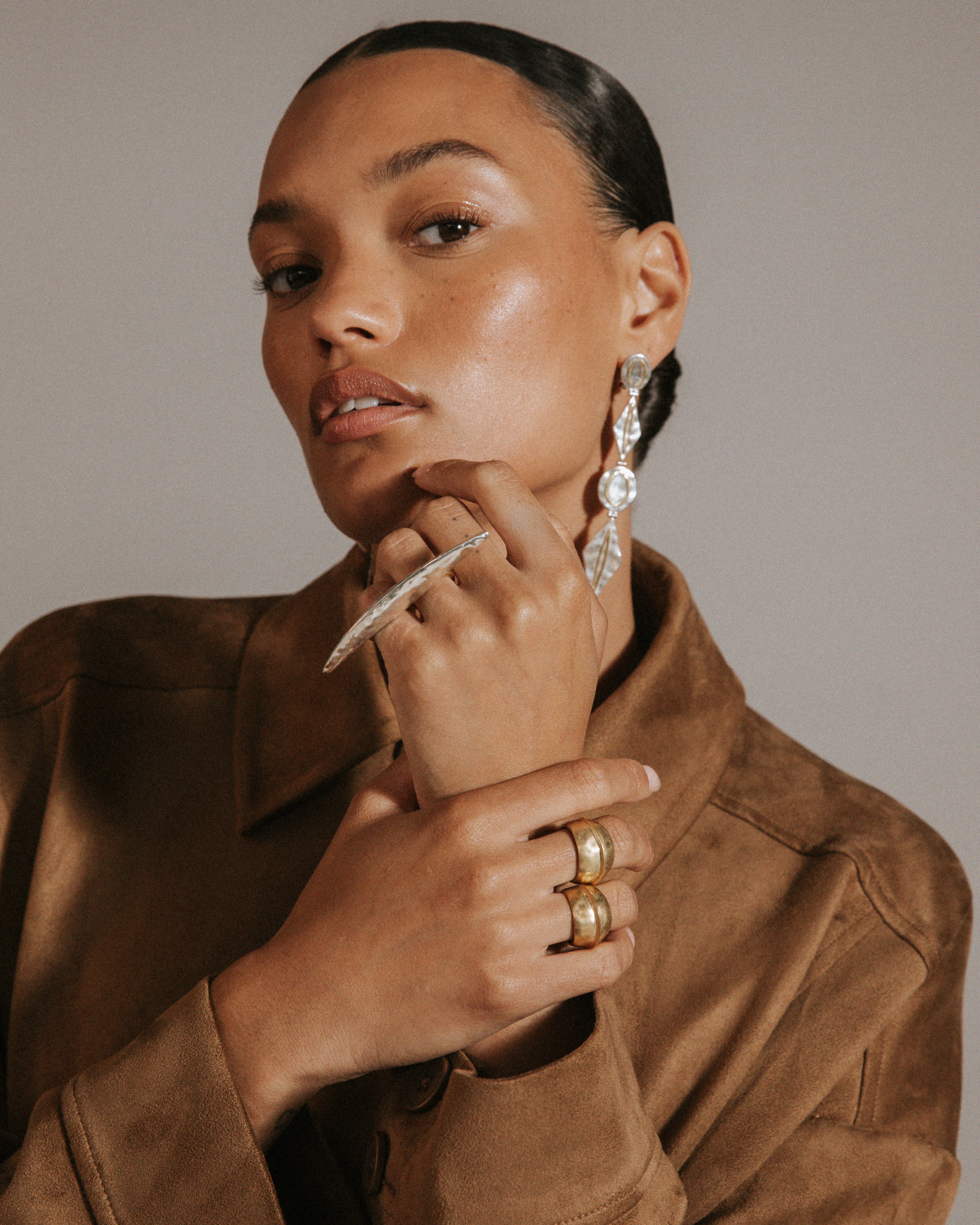 Harlow Arch Cross Finger Ring