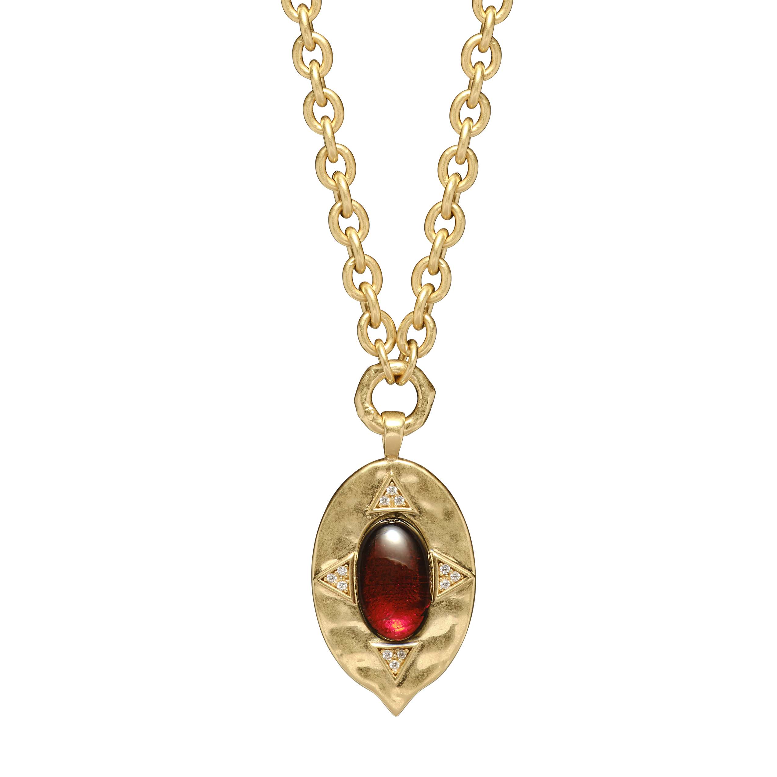 The Coin Garnet Pendant Necklace x McMullen
