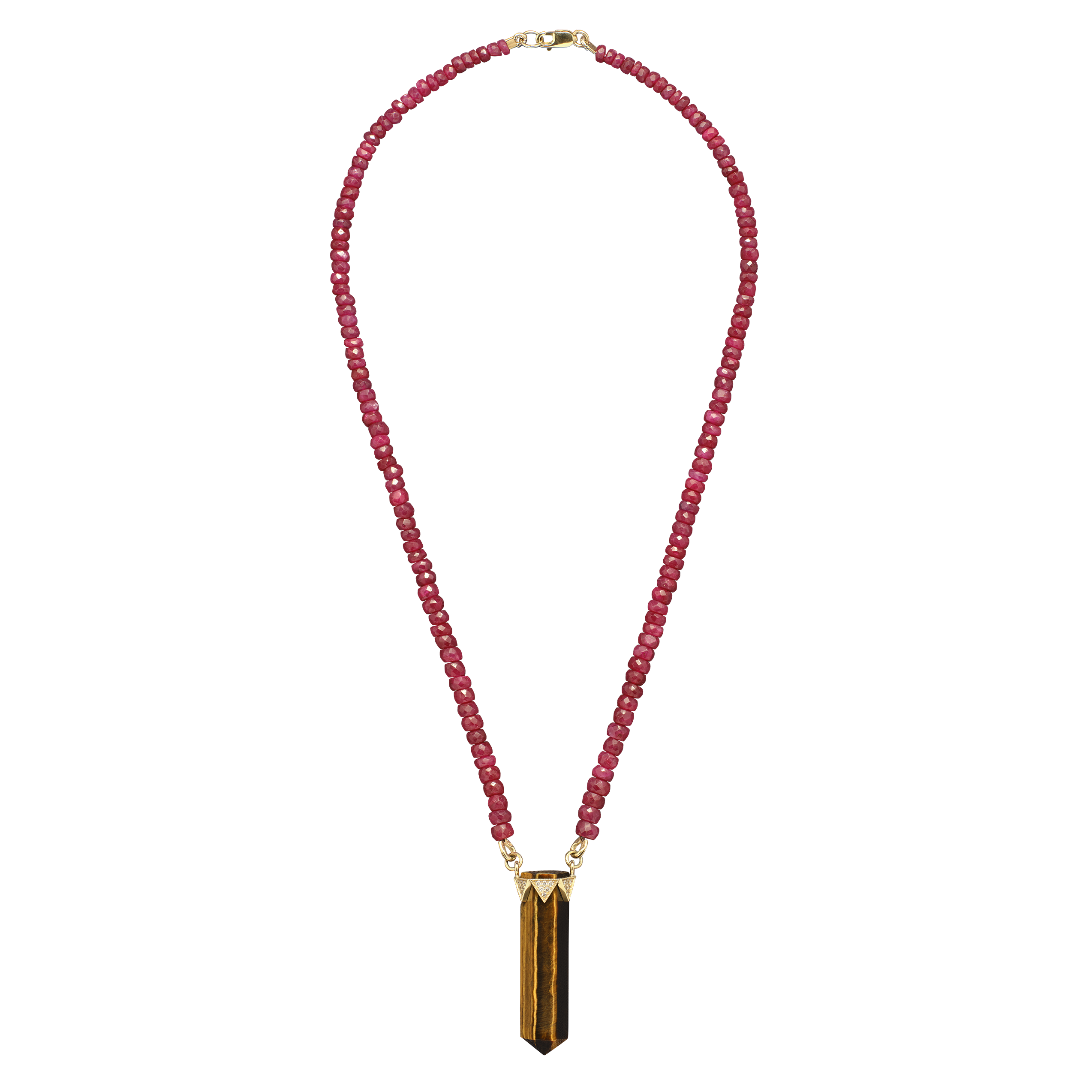 HH Signature Ruby Strand & Tiger's Eye Diamond Crown Necklace x McMullen
