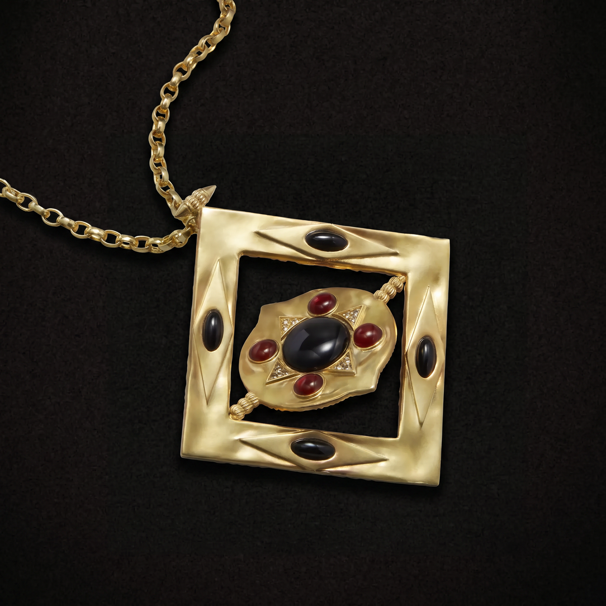 Hathor Spinning Pendant Necklace