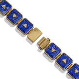 Nova Crystal Stacker Bracelet in blue lapis, clasp