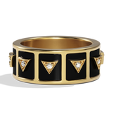 Nova Stacker Ring, close-up detail of the black onyx stone