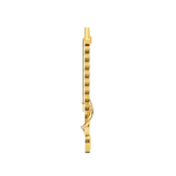 House of Harlow Tigerlily Brooch in 18k gold with citrine and white diamond accents, side view