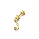 House of Harlow Tigerlily Claw Ear Cuff in 18k gold with citrine and white diamond accents, back view