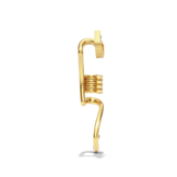 House of Harlow Tigerlily Claw Ear Cuff in 18k gold with citrine and white diamond accents, side view